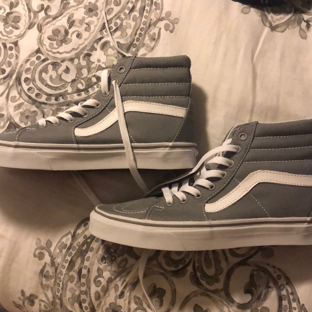 Gray high top vans